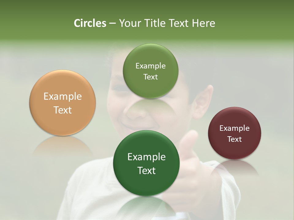 Young Boy Outside PowerPoint Template