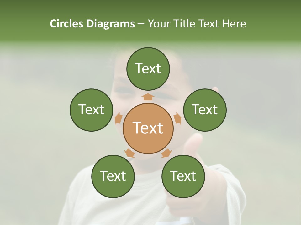 Young Boy Outside PowerPoint Template