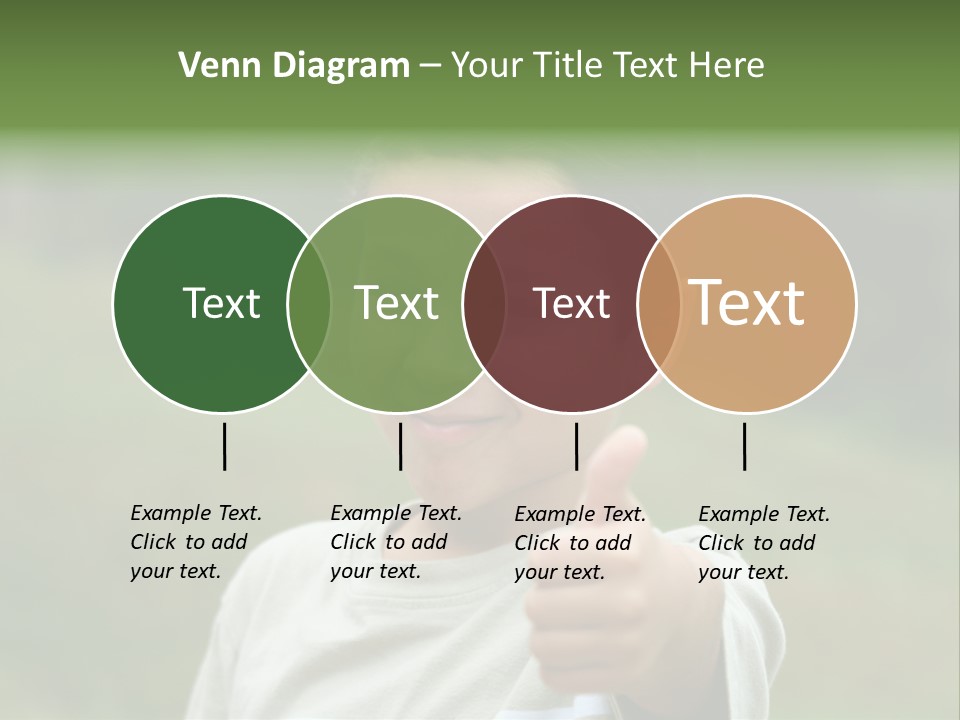 Young Boy Outside PowerPoint Template