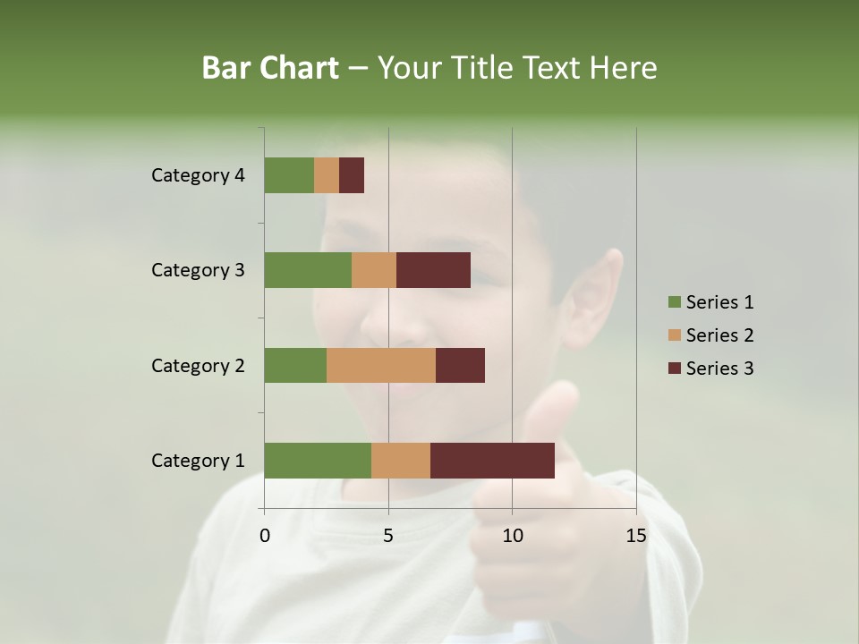 Young Boy Outside PowerPoint Template