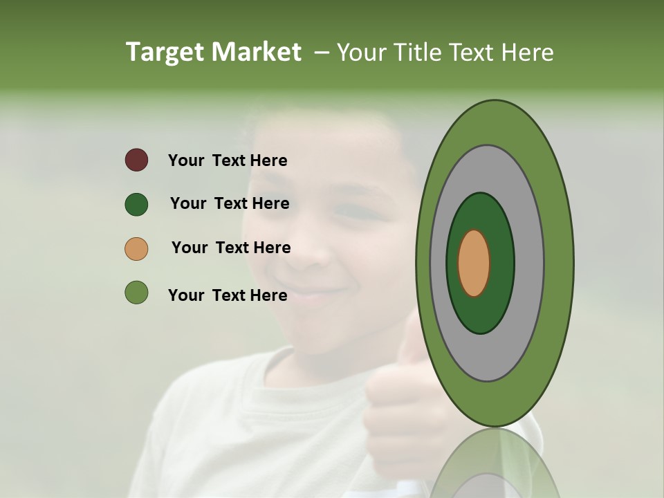 Young Boy Outside PowerPoint Template