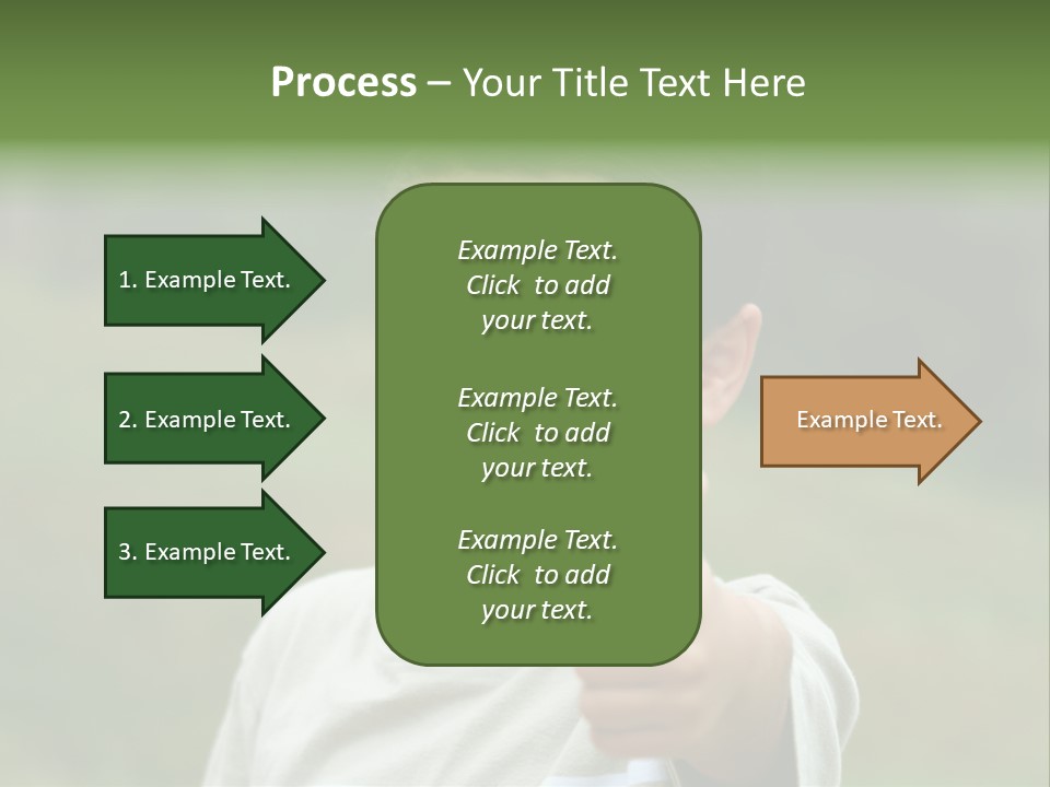 Young Boy Outside PowerPoint Template