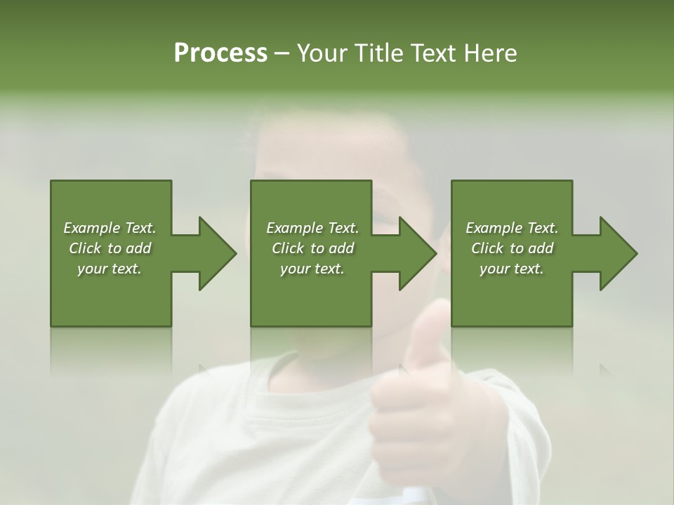 Young Boy Outside PowerPoint Template