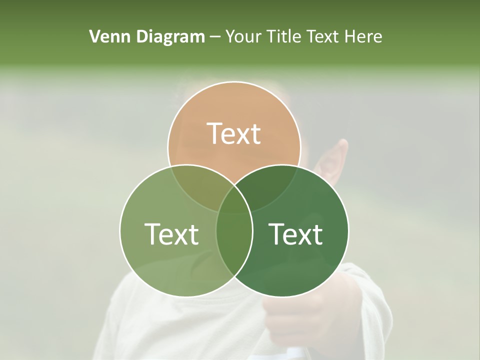 Young Boy Outside PowerPoint Template