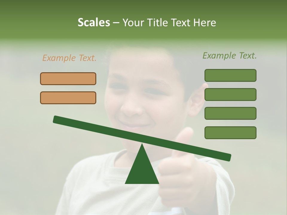 Young Boy Outside PowerPoint Template