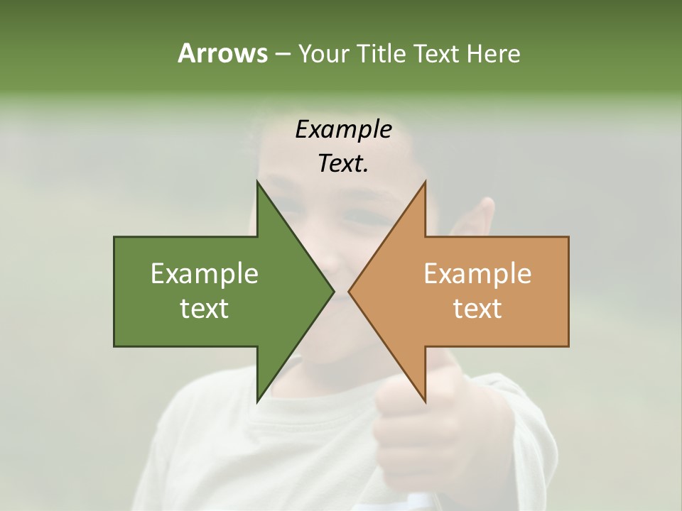 Young Boy Outside PowerPoint Template