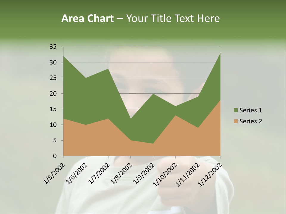 Young Boy Outside PowerPoint Template