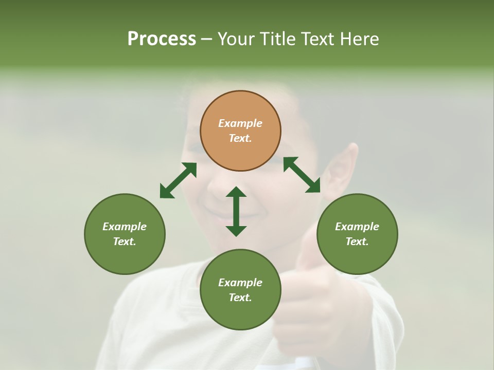 Young Boy Outside PowerPoint Template