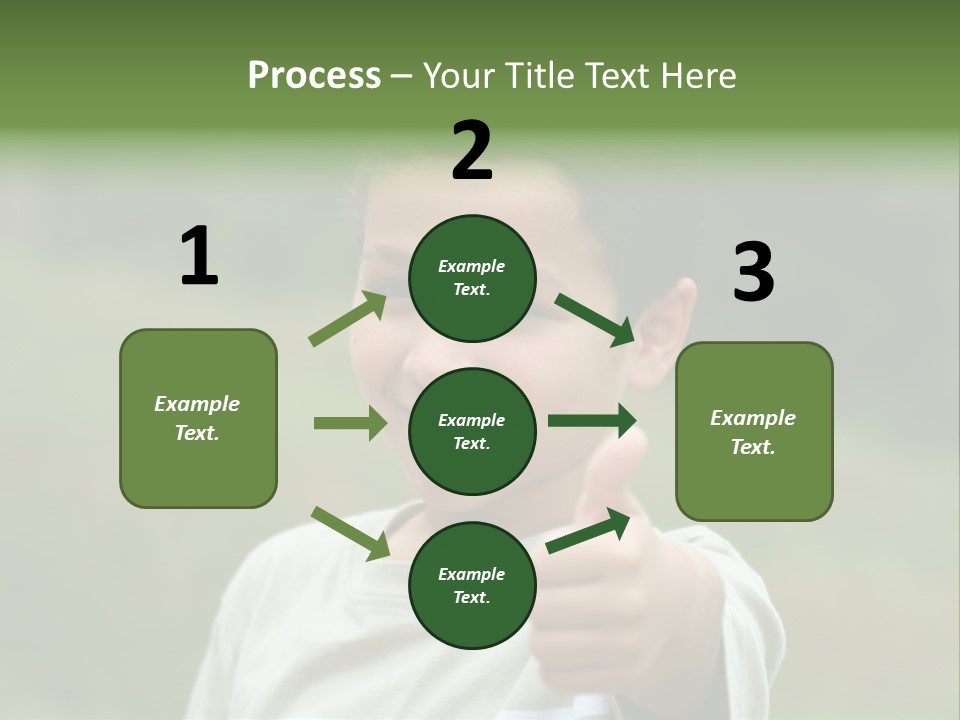 Young Boy Outside PowerPoint Template