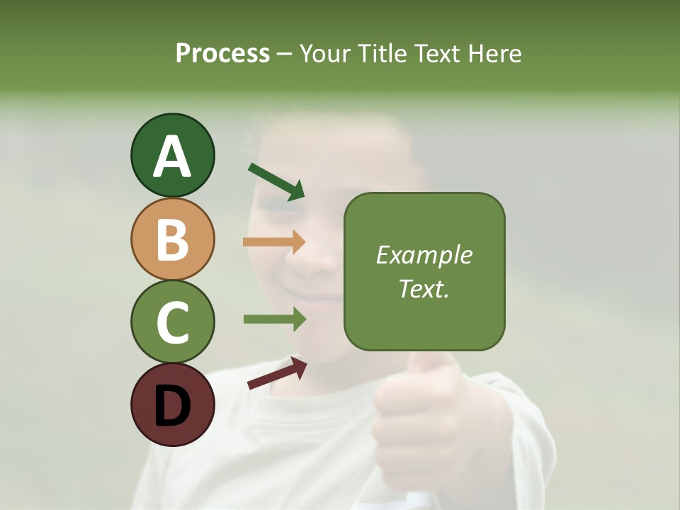 Young Boy Outside PowerPoint Template