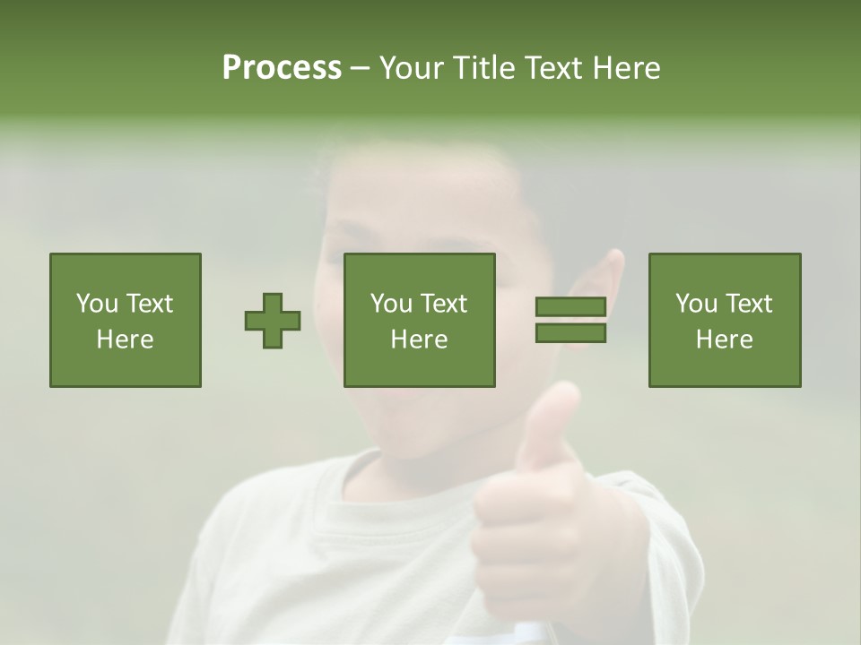 Young Boy Outside PowerPoint Template