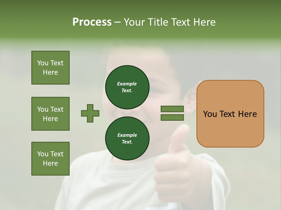 Young Boy Outside PowerPoint Template