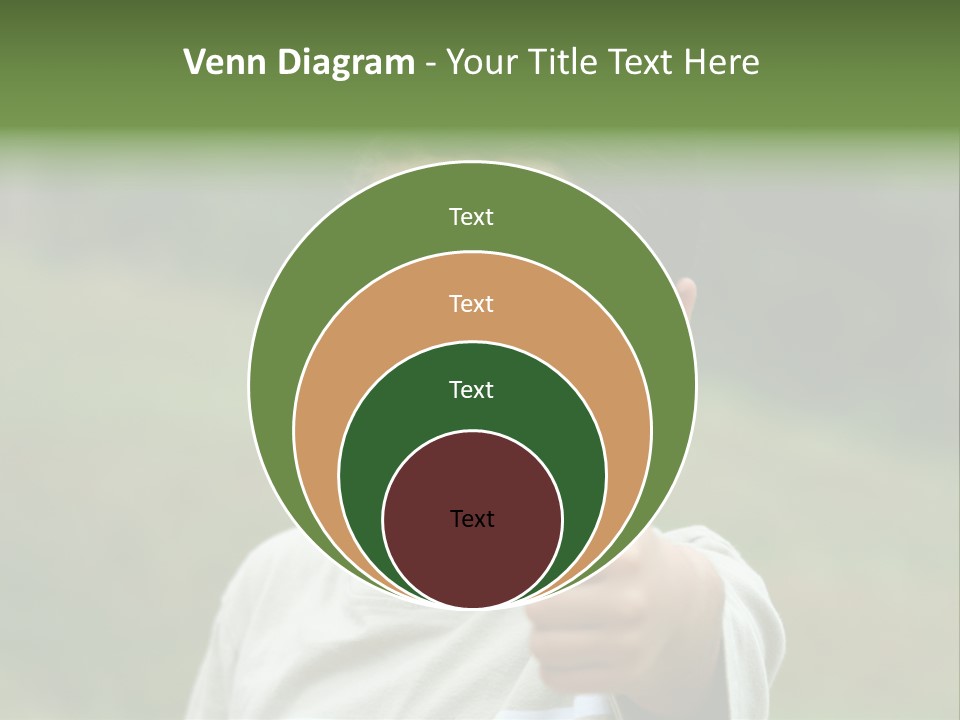Young Boy Outside PowerPoint Template