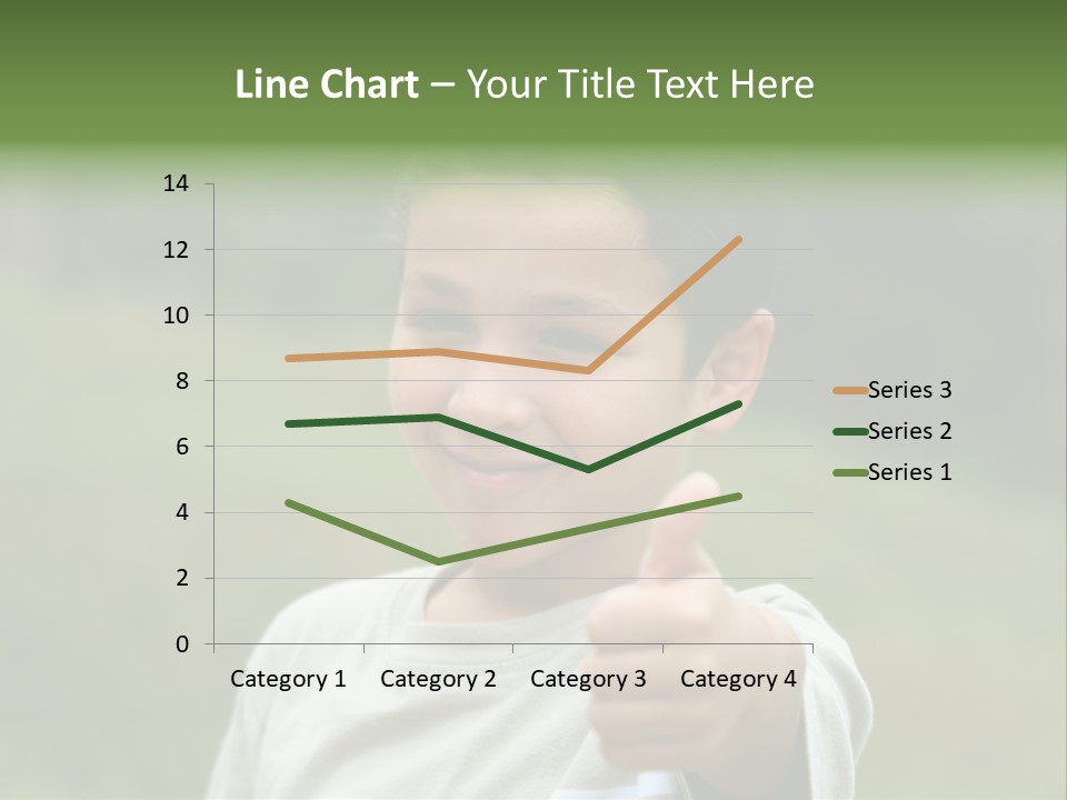 Young Boy Outside PowerPoint Template