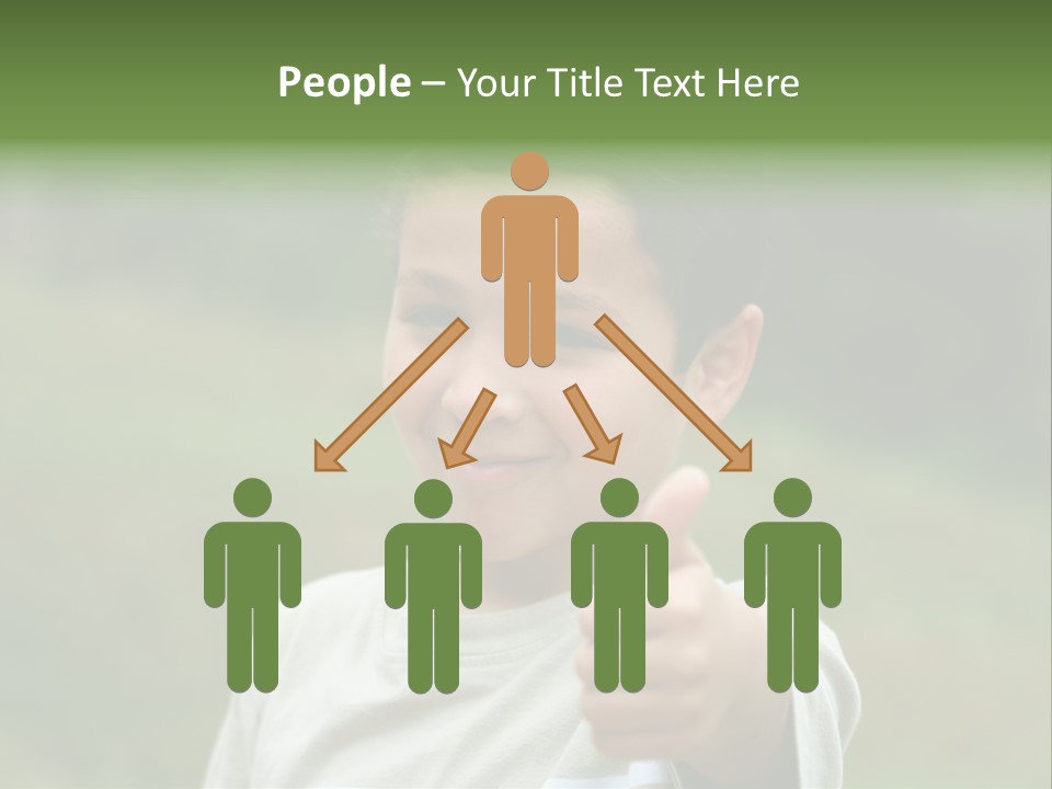 Young Boy Outside PowerPoint Template