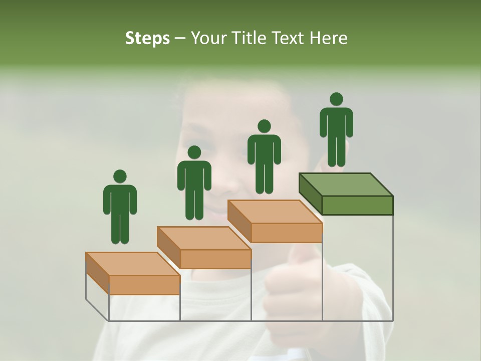 Young Boy Outside PowerPoint Template