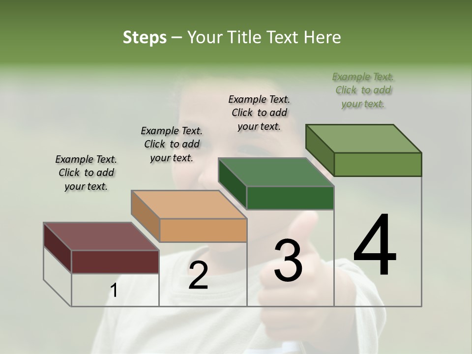 Young Boy Outside PowerPoint Template