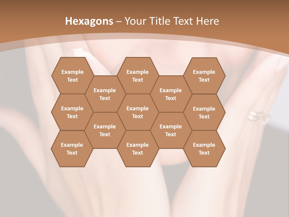 Portrait Of A Woman In Studio PowerPoint Template