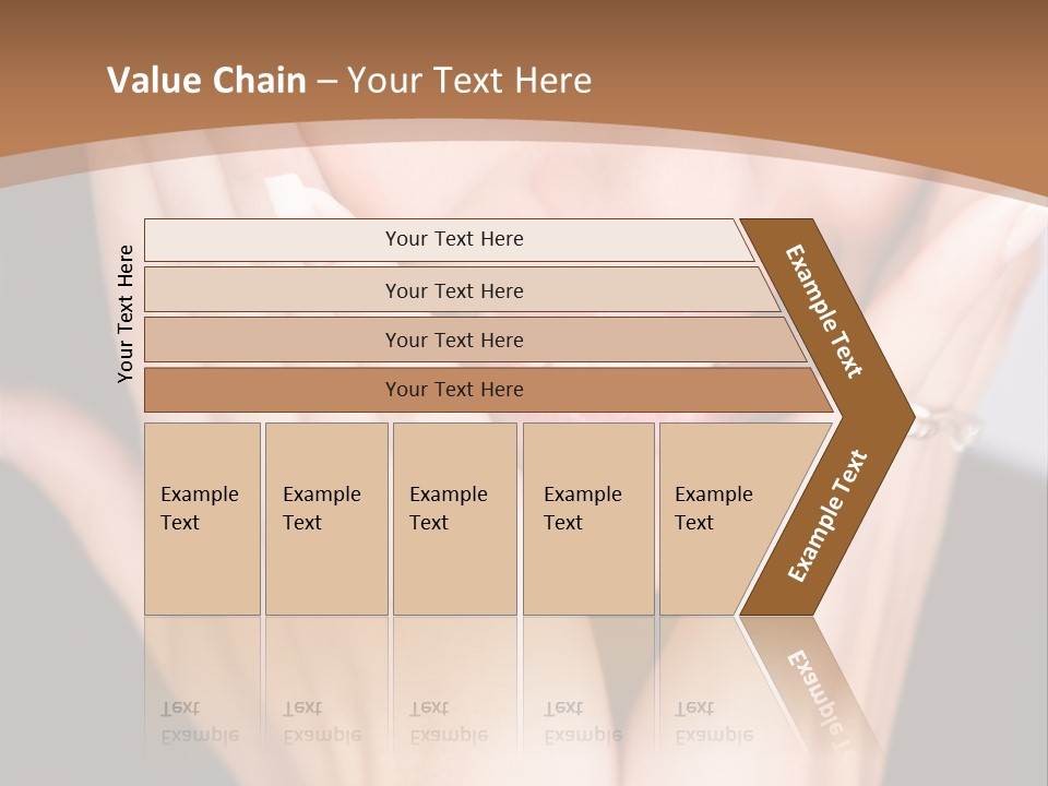 Portrait Of A Woman In Studio PowerPoint Template