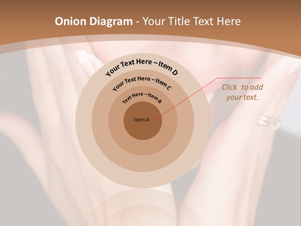 Portrait Of A Woman In Studio PowerPoint Template