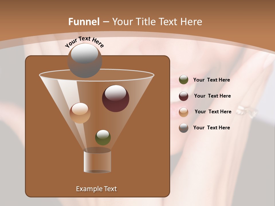 Portrait Of A Woman In Studio PowerPoint Template