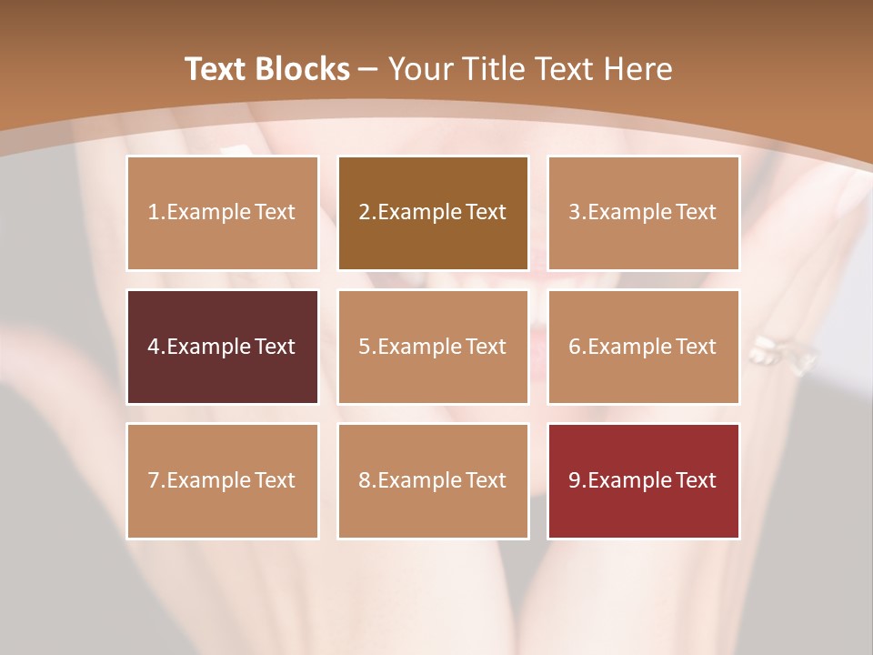 Portrait Of A Woman In Studio PowerPoint Template