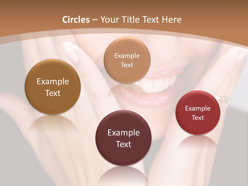 Portrait Of A Woman In Studio PowerPoint Template