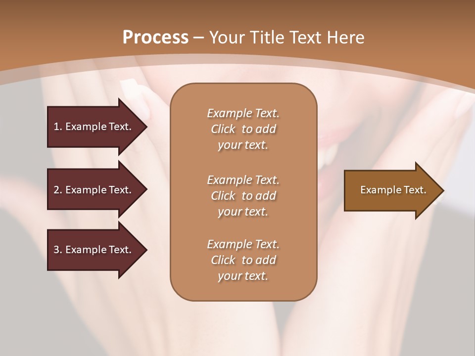 Portrait Of A Woman In Studio PowerPoint Template