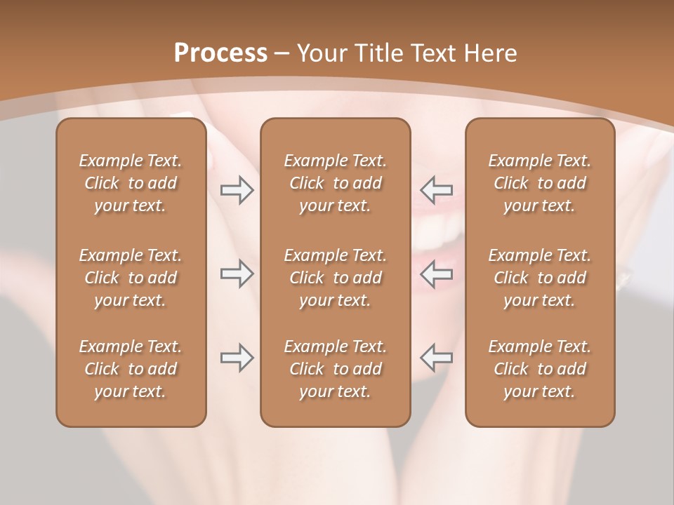 Portrait Of A Woman In Studio PowerPoint Template