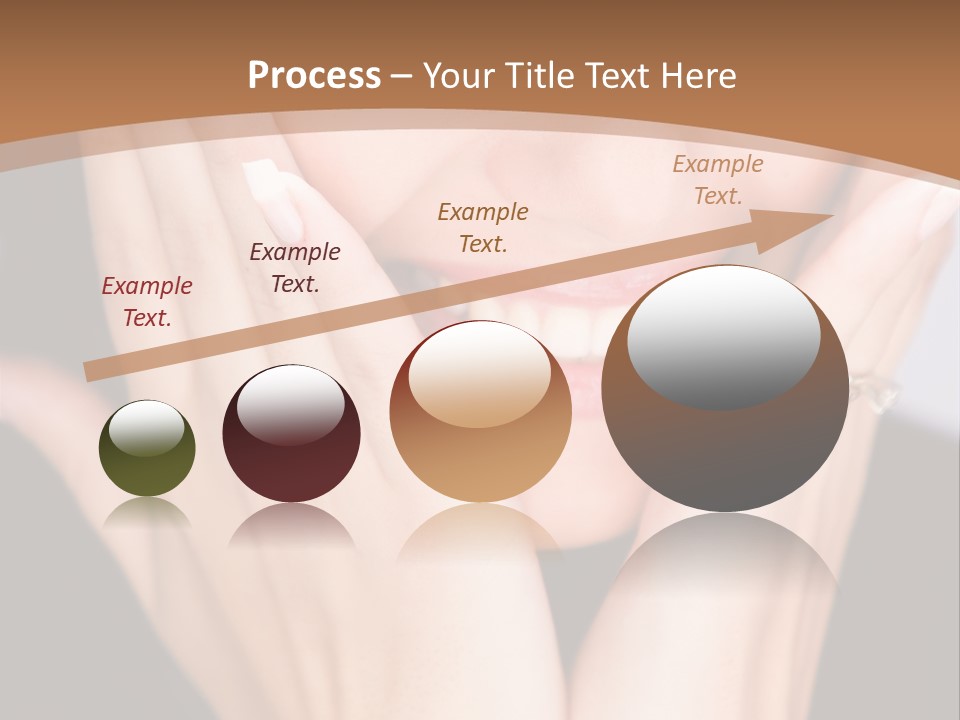 Portrait Of A Woman In Studio PowerPoint Template