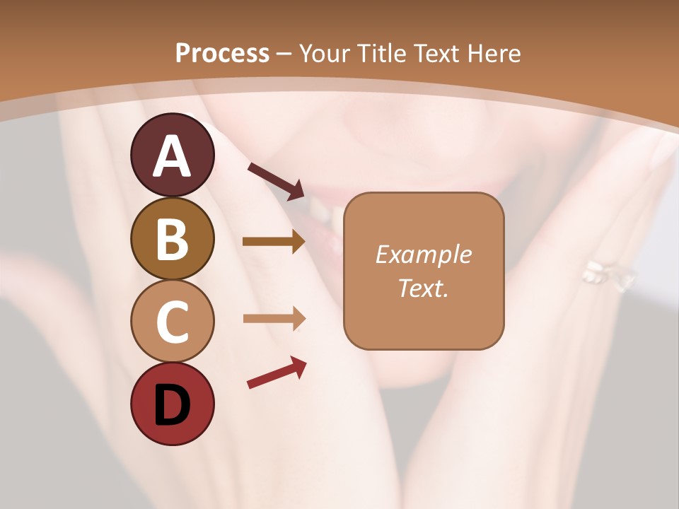 Portrait Of A Woman In Studio PowerPoint Template