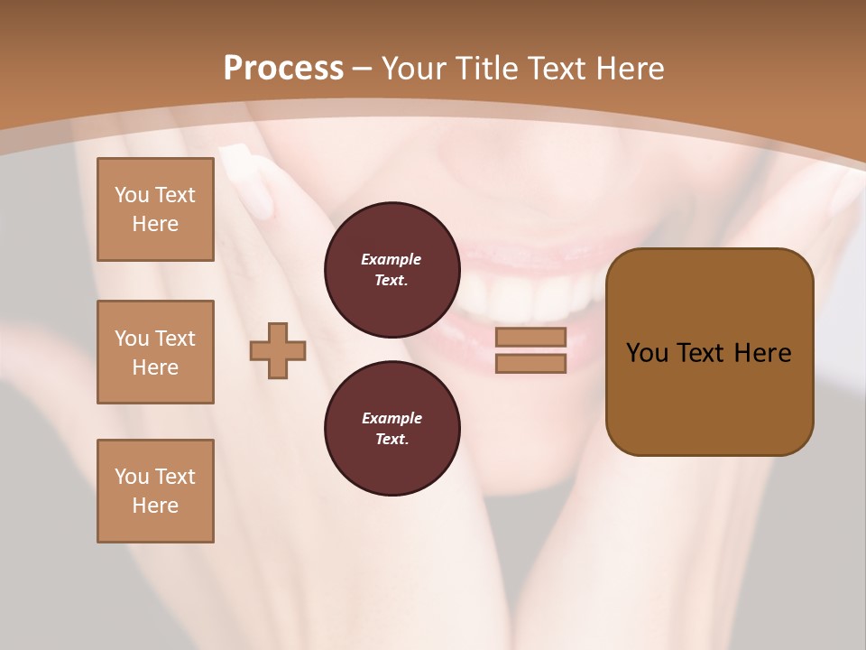 Portrait Of A Woman In Studio PowerPoint Template