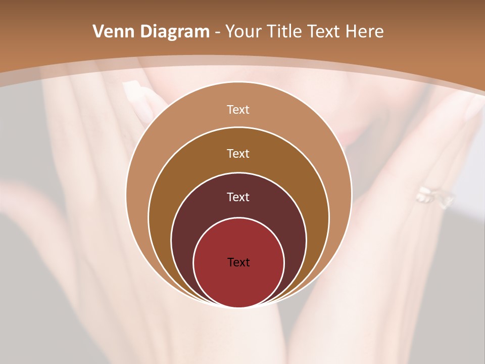 Portrait Of A Woman In Studio PowerPoint Template