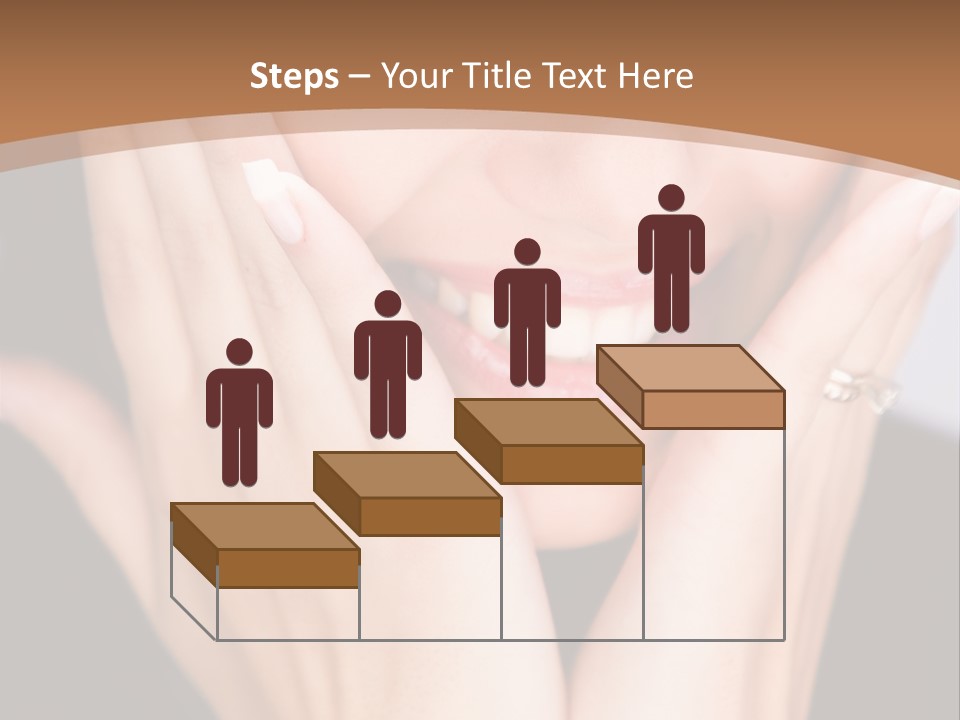 Portrait Of A Woman In Studio PowerPoint Template