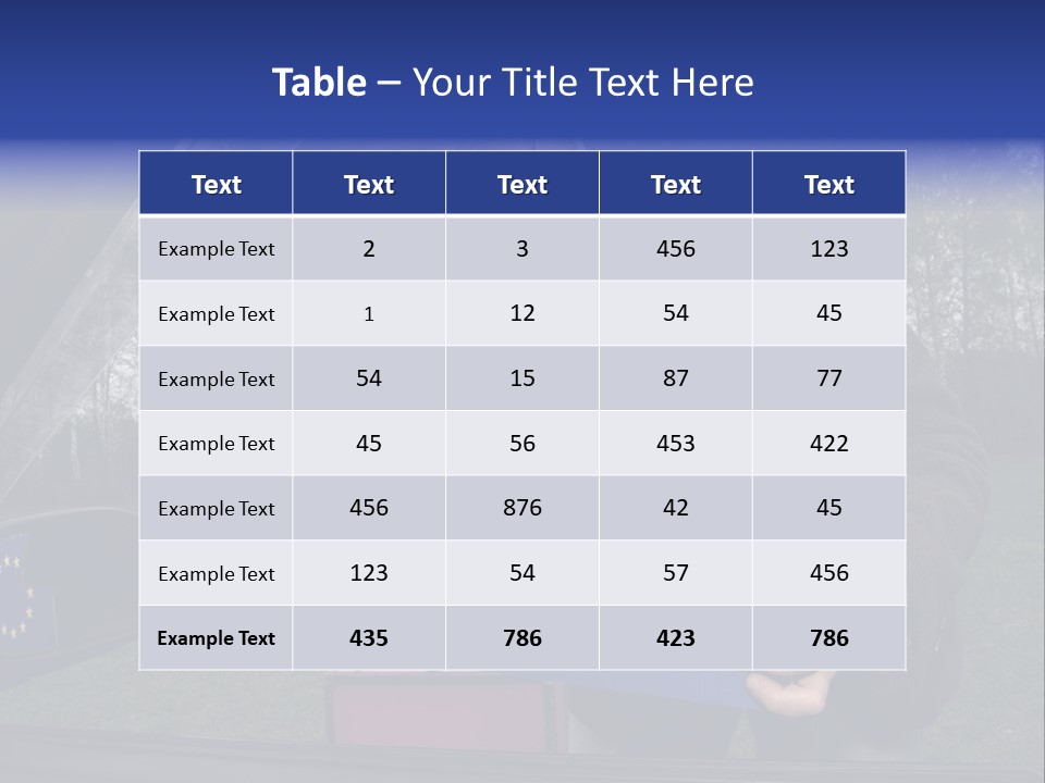 A Man Holding A Blue Box With A European Flag On It PowerPoint Template