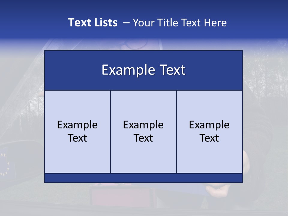 A Man Holding A Blue Box With A European Flag On It PowerPoint Template