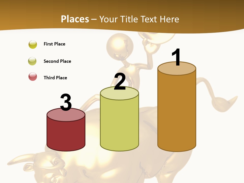 Bull Market Ride PowerPoint Template