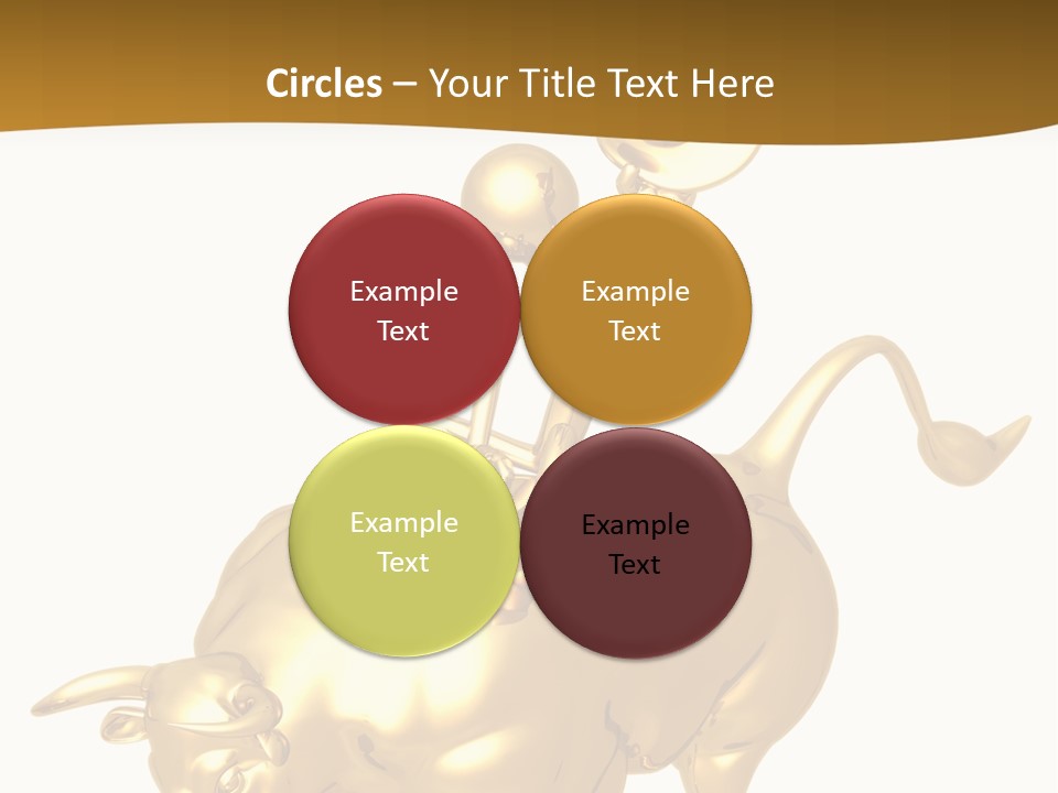 Bull Market Ride PowerPoint Template