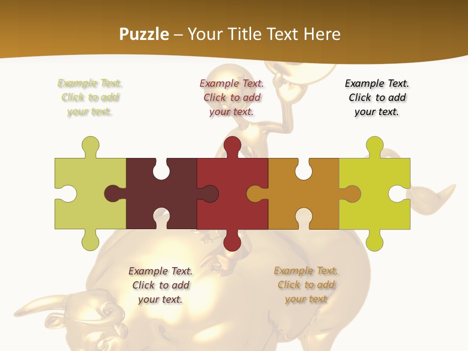 Bull Market Ride PowerPoint Template