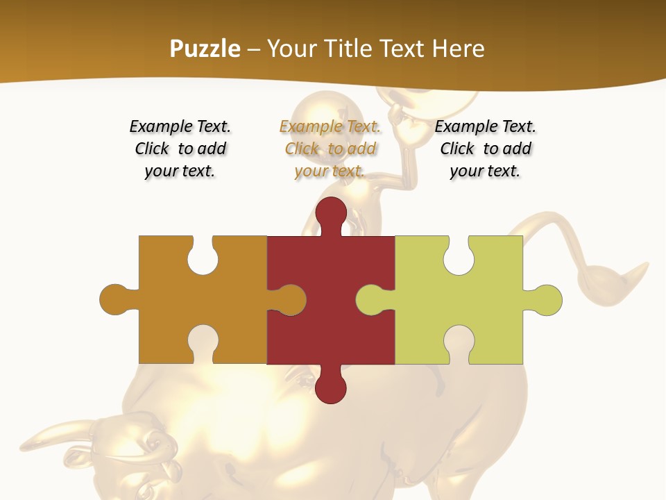 Bull Market Ride PowerPoint Template