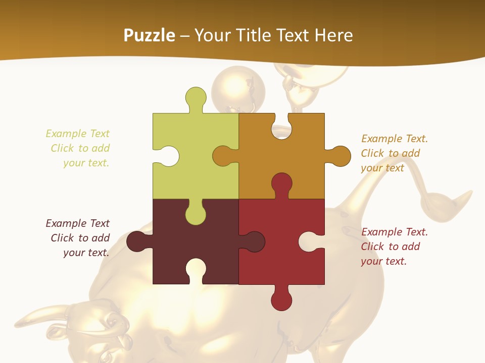 Bull Market Ride PowerPoint Template