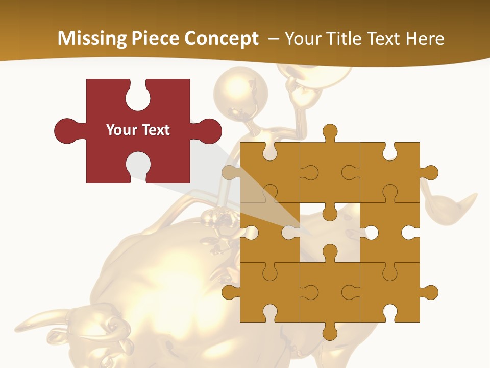 Bull Market Ride PowerPoint Template