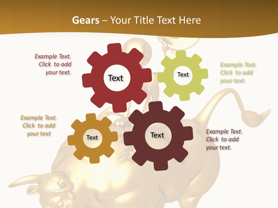 Bull Market Ride PowerPoint Template