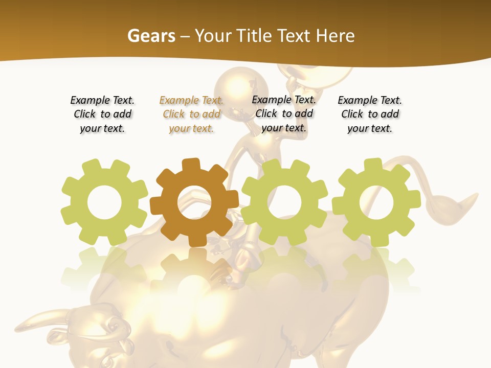 Bull Market Ride PowerPoint Template