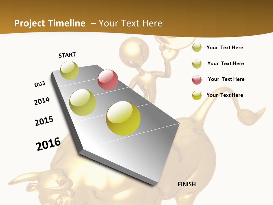 Bull Market Ride PowerPoint Template