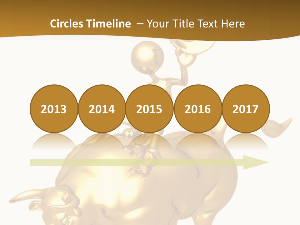 Bull Market Ride PowerPoint Template