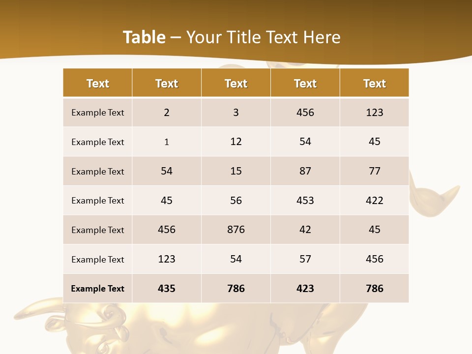 Bull Market Ride PowerPoint Template
