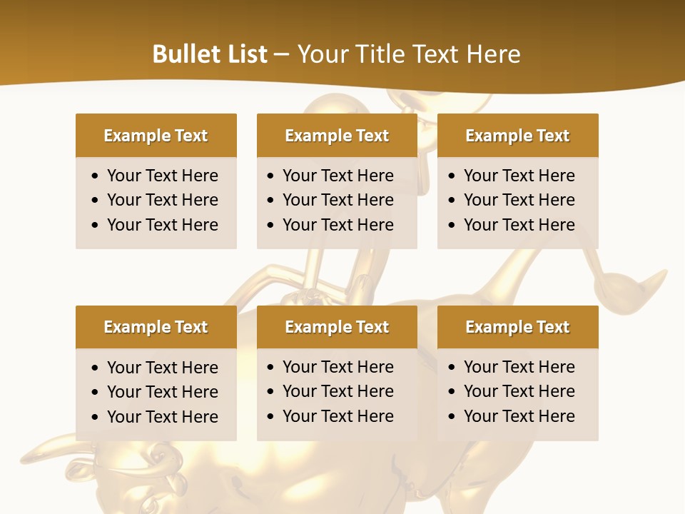 Bull Market Ride PowerPoint Template