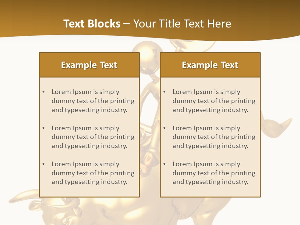 Bull Market Ride PowerPoint Template