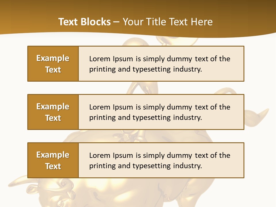 Bull Market Ride PowerPoint Template